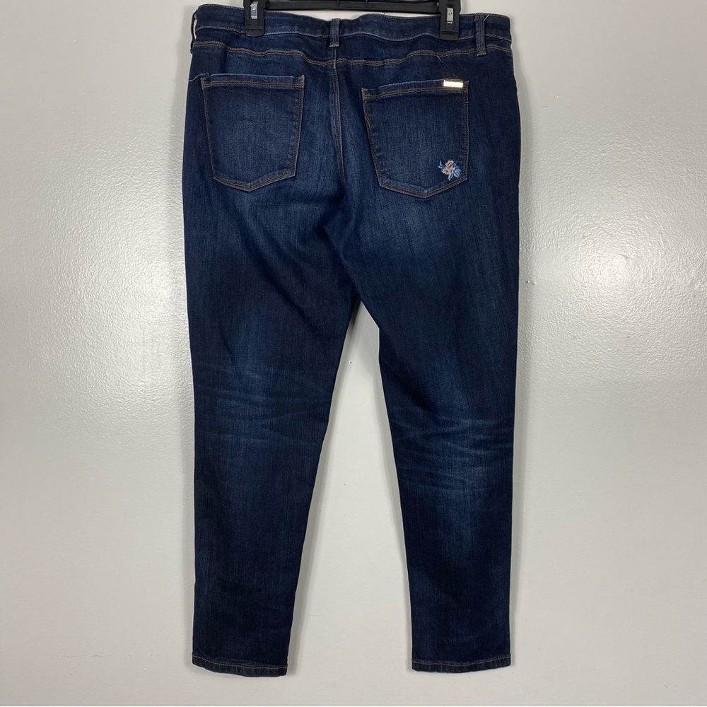 WHBM Cherry blossom tapered leg jeans sz 12 - Picture 3 of 7